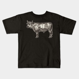 Beef Butcher Chart Kids T-Shirt